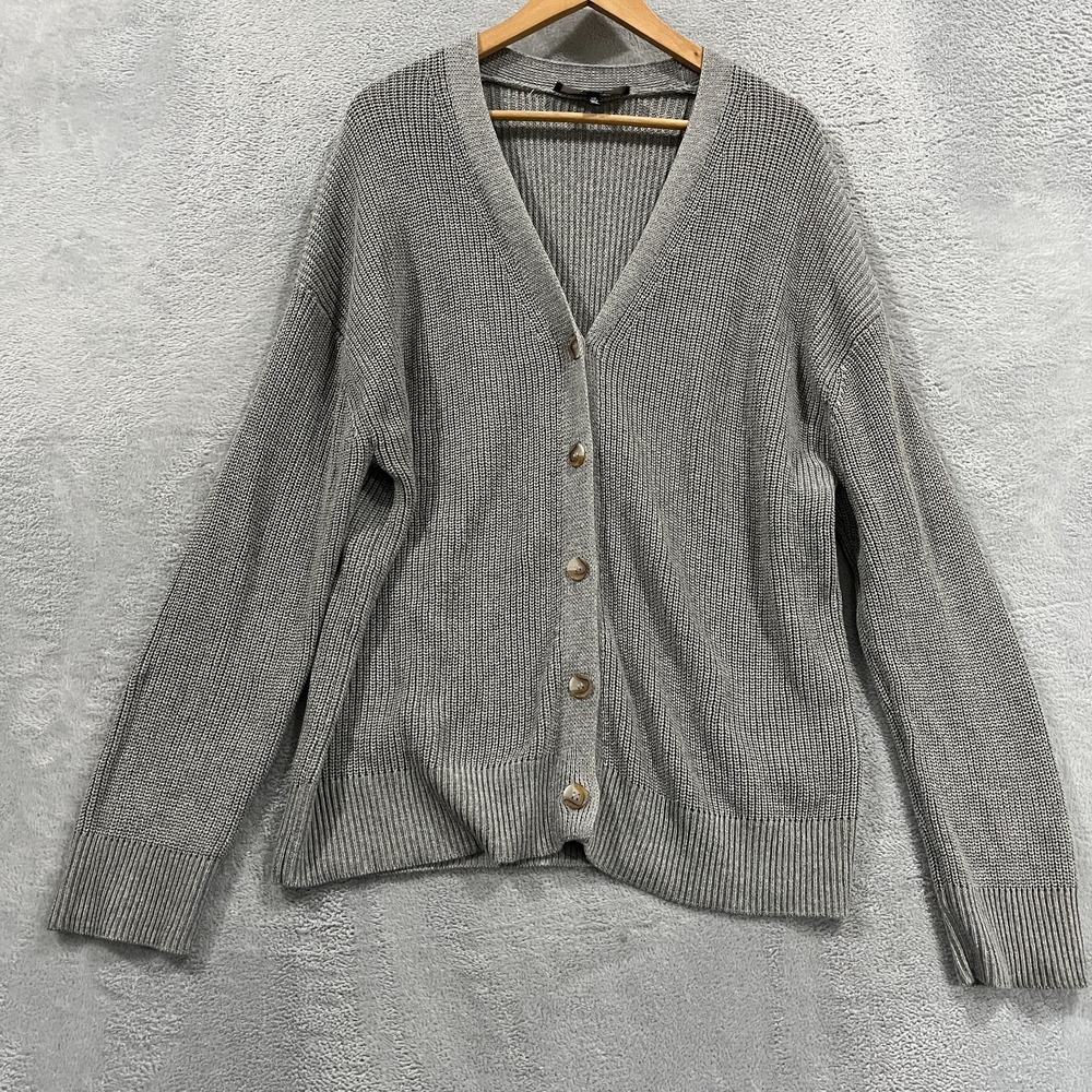 Hudson Los Angeles Cardigan Womens Large Button Academiaβ Career Office Cotton
